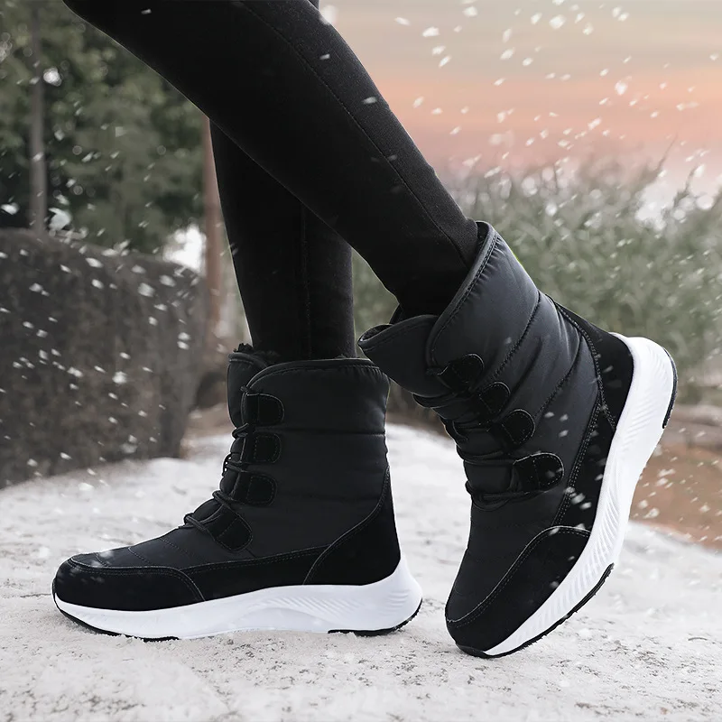 

Women's Waterproof Winter Snow Boots Lightweight Anti-Slip Warm Outdoor Mid-Calf Booties