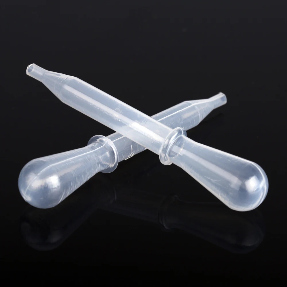 Nasedal 100PCS Airbrush Disposable droppers Plastic Pipette Eye Droppers for Transfer and Airbrush Paint