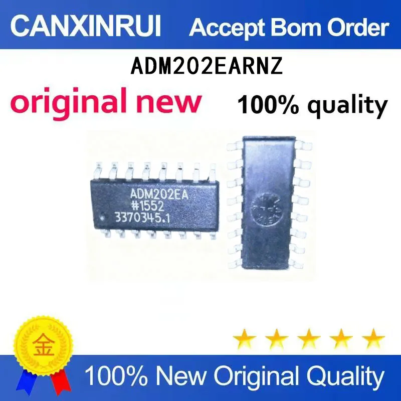 (5-100 Pieces)New ADM202EARNZ ADM202EA RS-232 Driver/Receiver SOP16