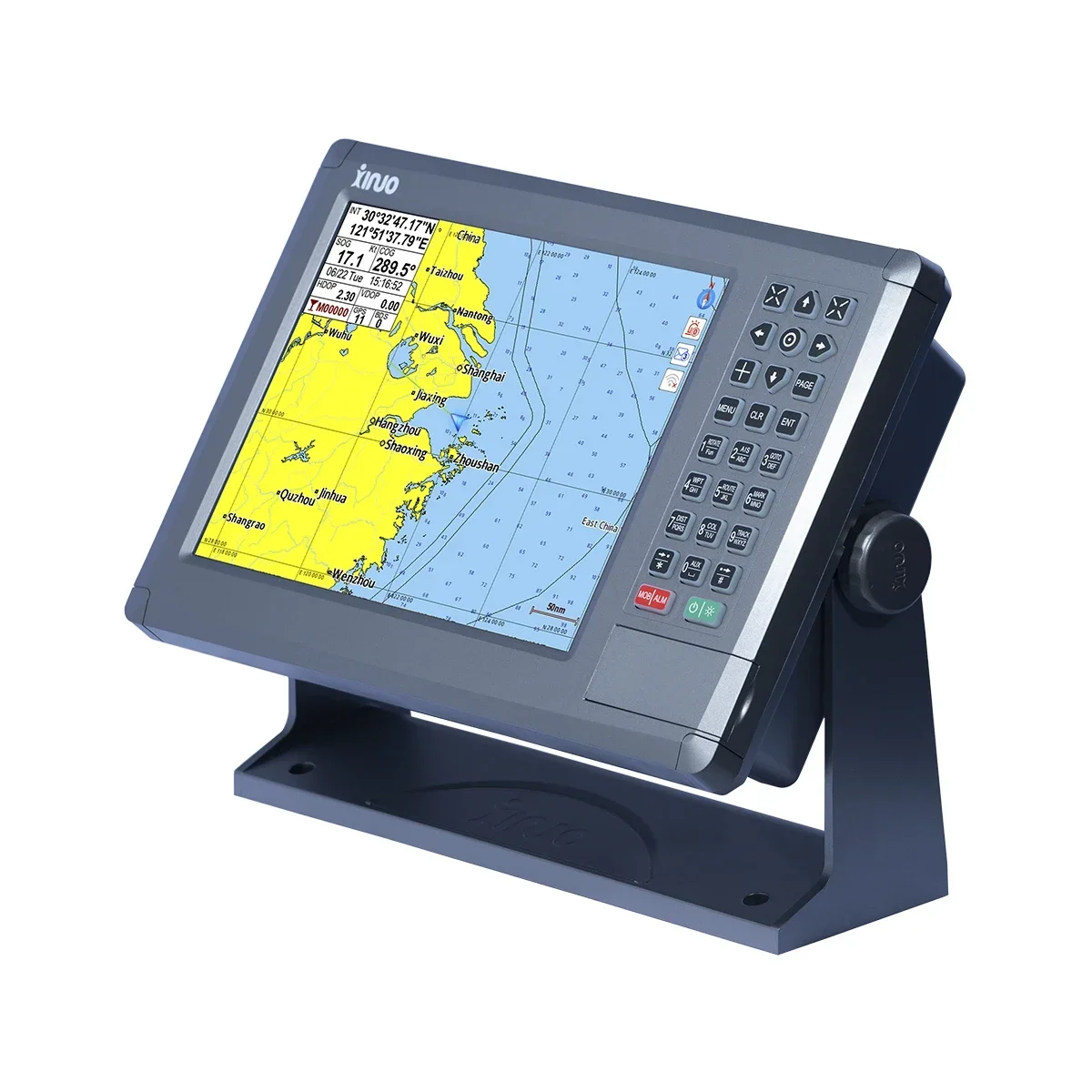

XINUO Marine Electronics морской GPS-карт-плоттер GN-1508 8-дюймовый TFT ЖК-монитор с высокой точностью позиционирования Сертификат CE IMO CCS