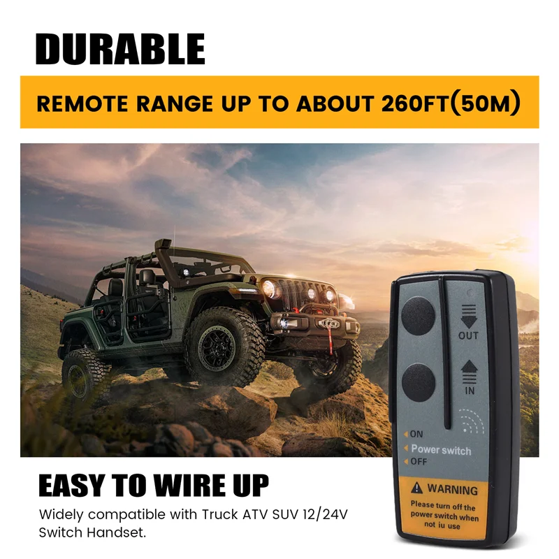 A33K-3Set 12 فولت 24 فولت 2.4 جرام 50 متر العالمي سيارة اللاسلكية ونش كرين تحكم عن بعد مع التوأم سماعة المدى عن بعد #2