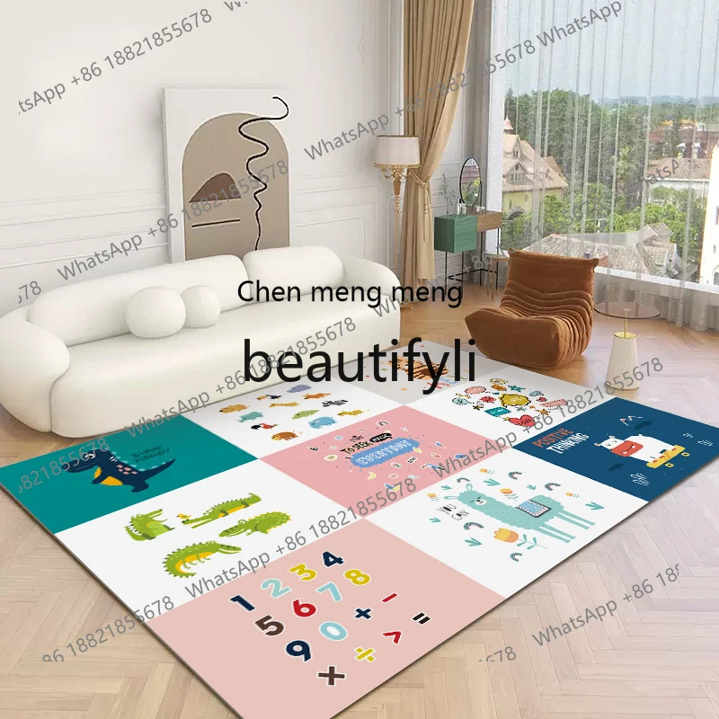 Z189 Glossy cartoon children's climbing mat graphene heating floor heating mat household  bedroom electric carpet waterproof