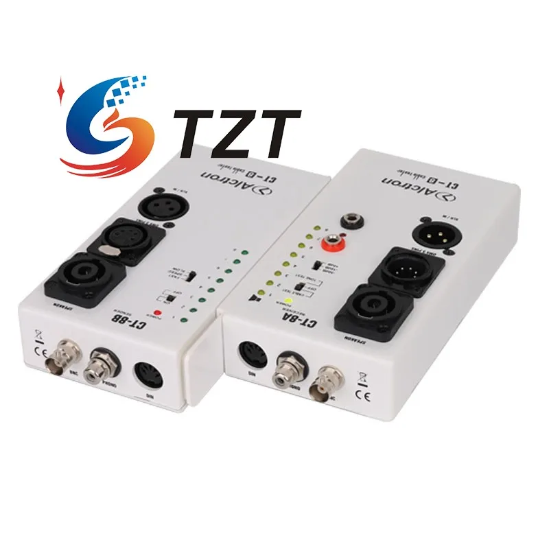 TZT Alctron CT-8 多目的オーディオ ケーブル テスター オーディオ ケーブル チェッカーは 10 つの異なるテスト ポートを備えています