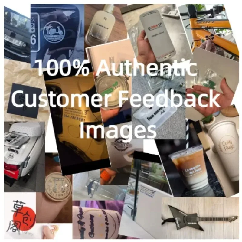 50PCS Personalized Stickers Logo Custom Transfer Sticker Wedding Label Waterproof 3D UV DTF Customized Brand Name DIY Car Bottle view 6