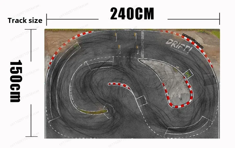 

Профессиональная симуляционная дрифт-трасса 1/28 RC Mini-Z - совместима с RW00, DRZ, GLD, BMX для любителей гонок Mosquito
