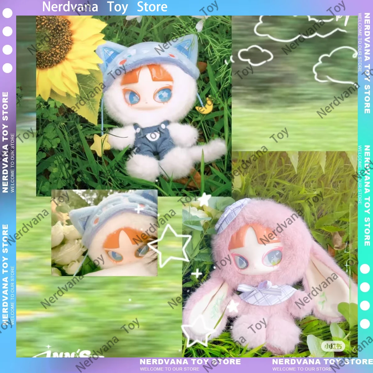 

New 100% INN Crossing Spring Series Plush Blind Box Dolls 18cm Kawaii Anime Gk Figure Surprise Mystery Box Cute Doll Toys Gifts
