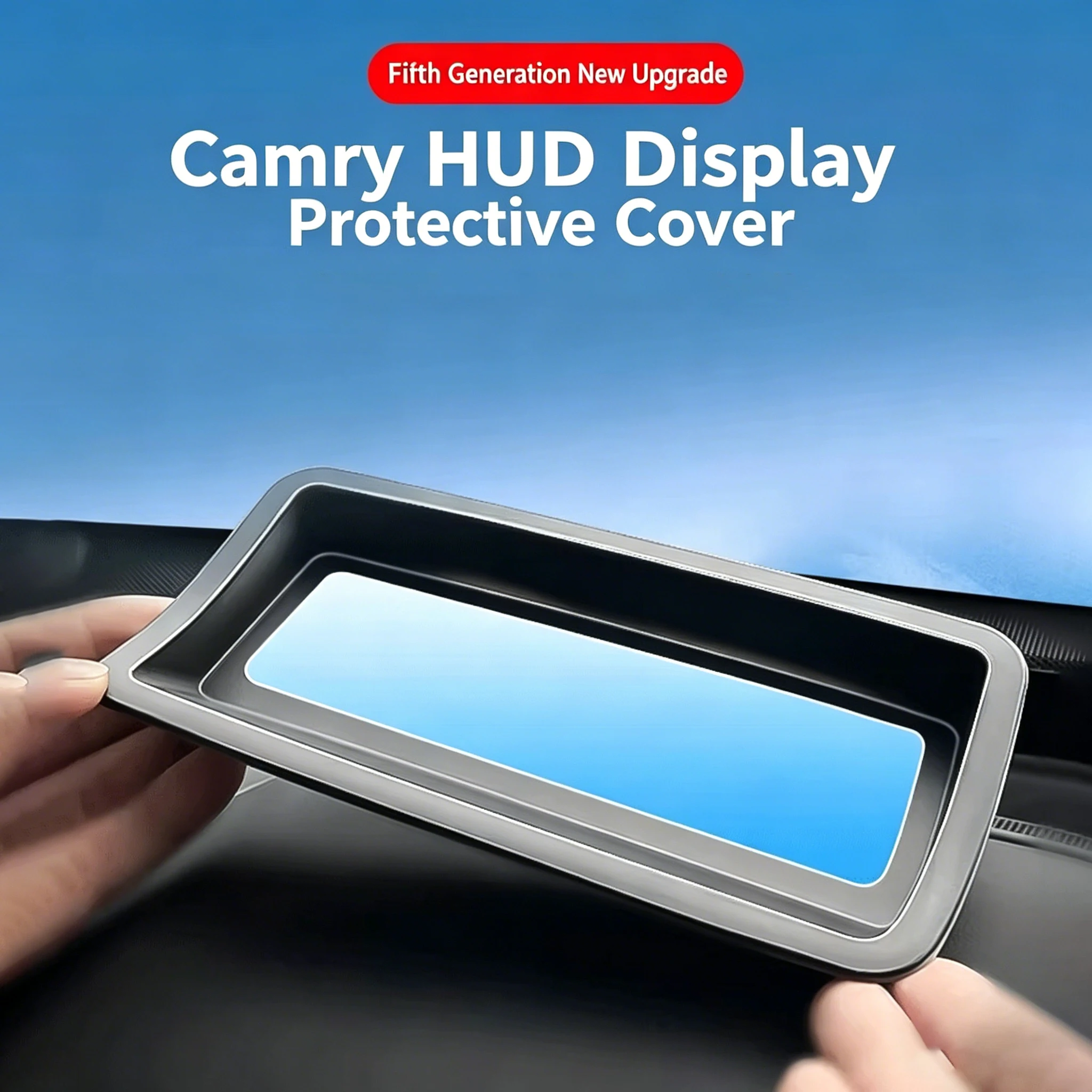 

Защитный чехол для проекционного дисплея (HUD) Toyota Camry 2018-2026, пылезащитный чехол для приборной панели, аксессуары для интерьера автомобиля