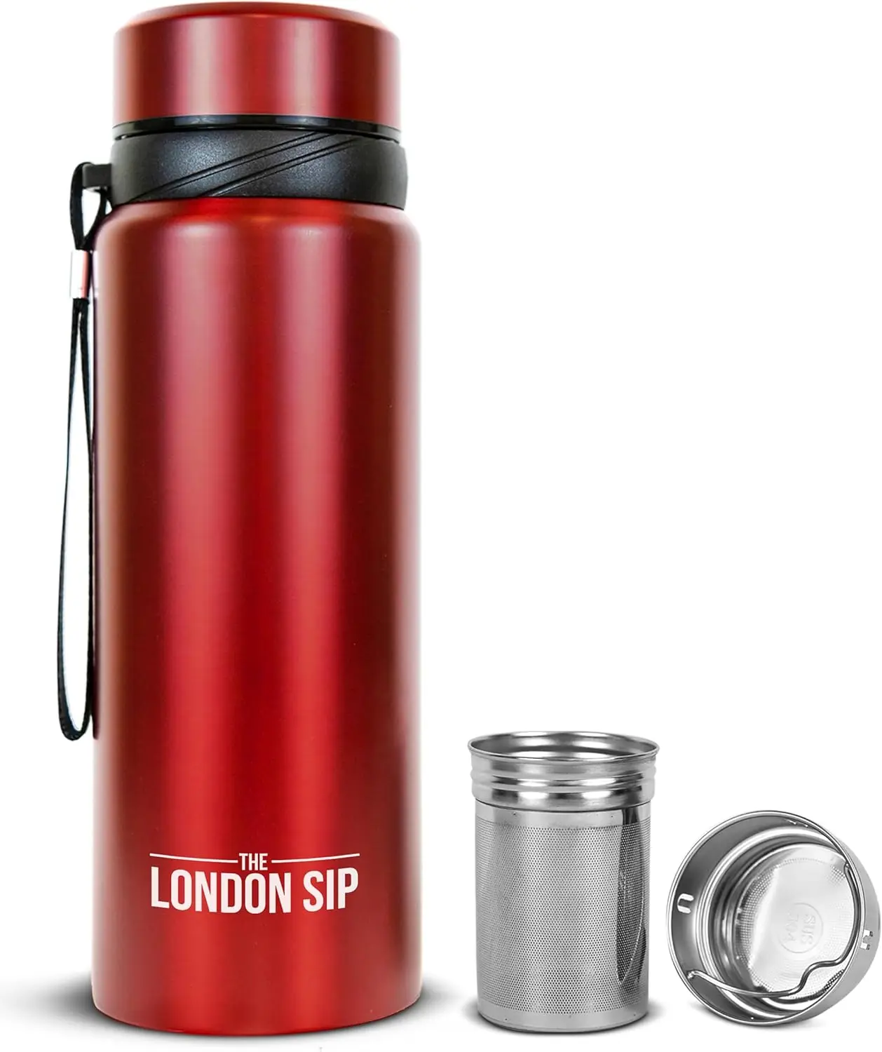 

25 oz Multi-Function Travel Mug and Tumbler Tea Infuser Water Bottle Fruit Infuser Flask Hot and Cold Double Wall Stainless Stee