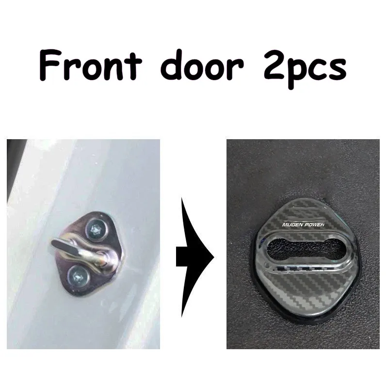 4pcs Car Stainless Steel Door Lock Cover Protect Buckle Cover Stickers For Honda Freed GB3 GB5 GB6 GB7 GB8 2010 2014 2018 2022