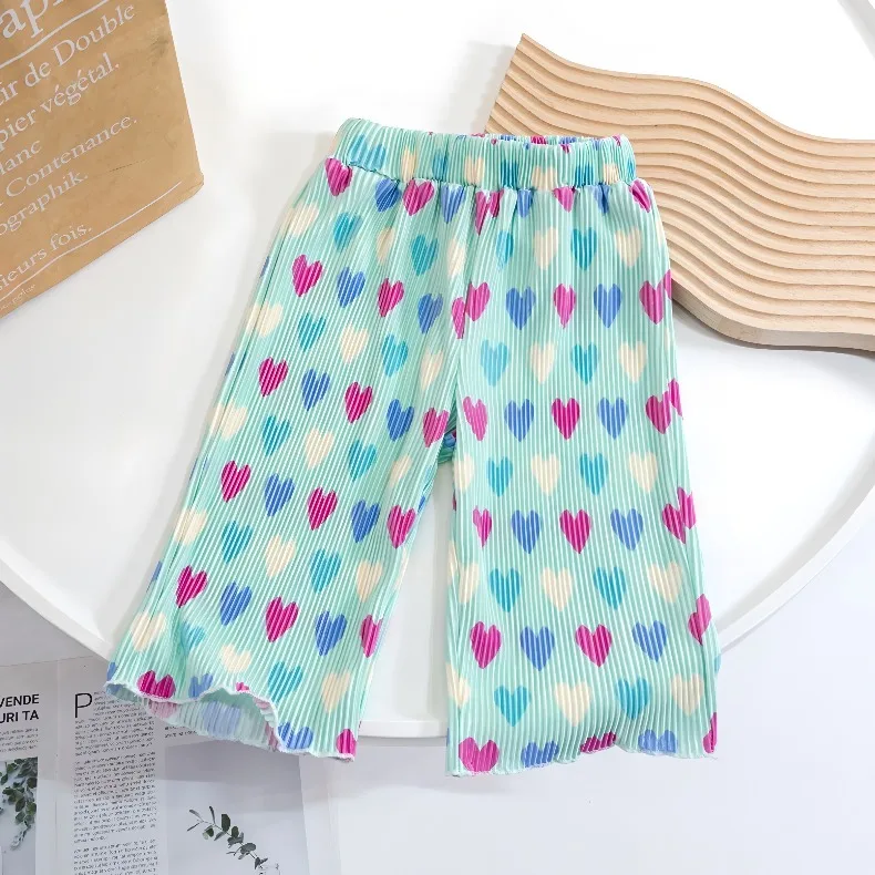 0-6 Jahre Baby Mädchen Liebliche Bedruckte Freizeithose Kinder Elastische Taille Mädchen Süße und Niedliche Dünne Moskitohose Sommer Neu – Detail 4