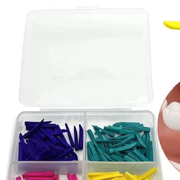 

Disposable Dental Wood Tooth Gap Wedge Interdental Wedges Specially Treated Tips Gum Protection Dentistry Materials Supplies