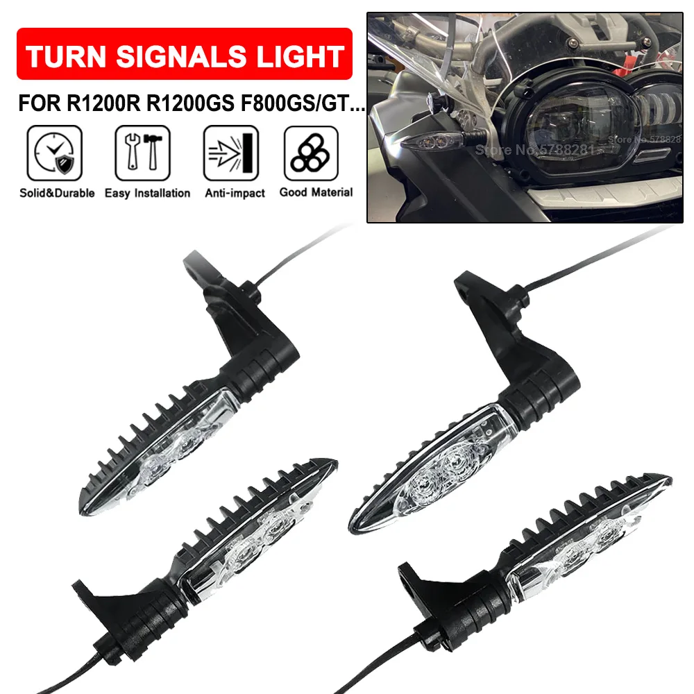 Motorcycle Front Rear Blinker Turn Signal Light LED Indicator For BMW R1200GS Adv R1200R F800GS F800 ST/GT F650GS F700GS S1000XR