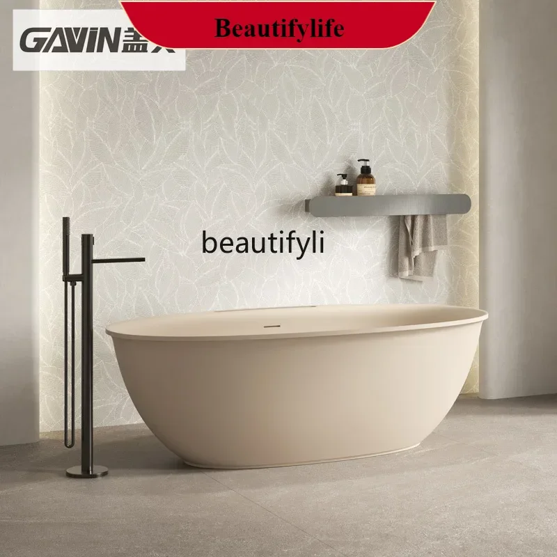 

F18 Household integrated bathtub Artificial stone Double independent hotel Villa Homestay bath