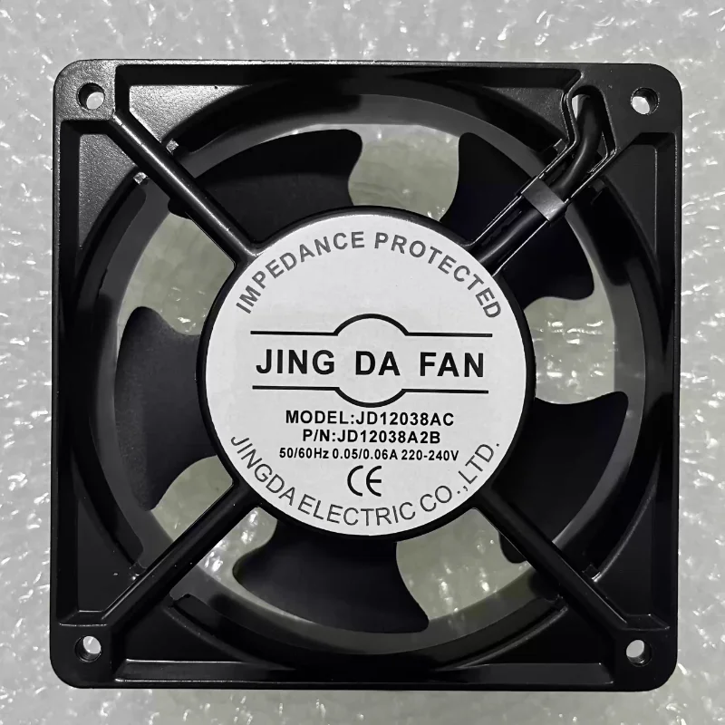 JING DA FAN JD12038AC 220V 12cm 12038 2-Wire Server Cooling Fan