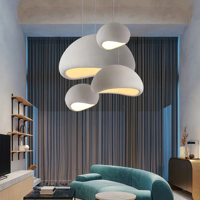 

Modern designer living room chandelier art study bedroom creative personality wabi-Sabi style room dining room decorative lights