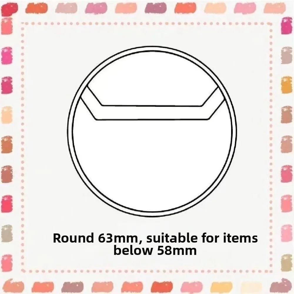 10pcs/Set Round 63/83mm Badge Protective Sleeves Dustproof Transparent CPP Round Shield Display Cover Rear Opening