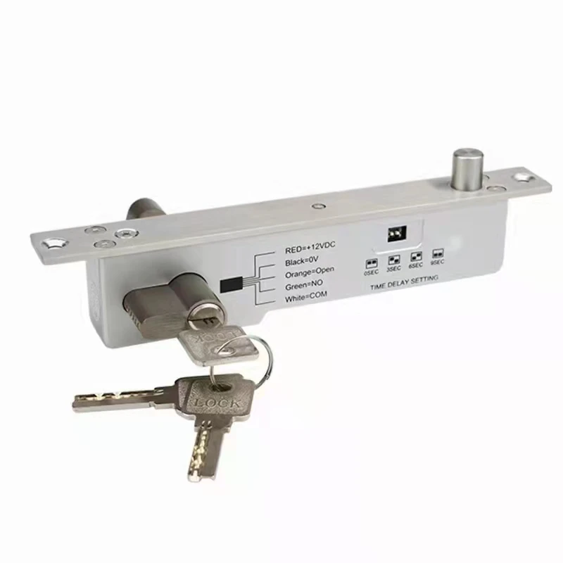 f160e-electronic-door-lock-electric-mortise-bolt-lock-time-delay-no-fail-secure-sturdiness-electric-bolt-w-cylinder