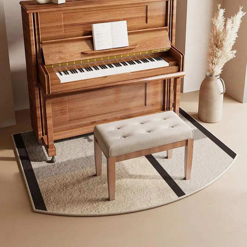 

Modern Style Piano Mat Drum Set Shock Absorption Noise Reduction Carpet Non Standard Shape Piano Bench Footrest Pad