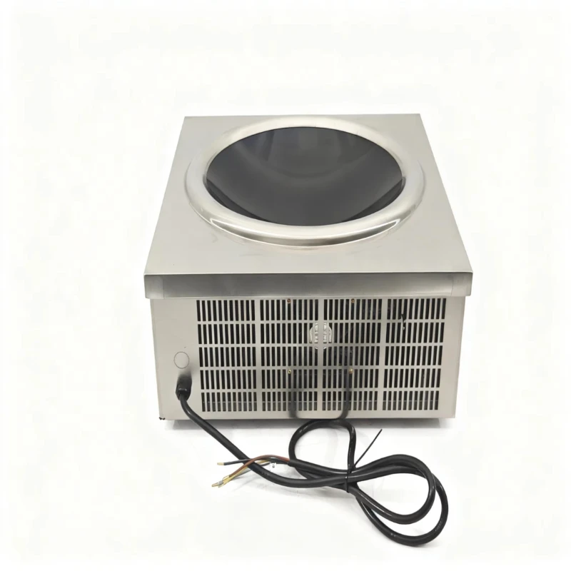 Concave electric commercial induction cooker 6000W 220v heavy duty stainless steel touch control restaurant hotel kitchen