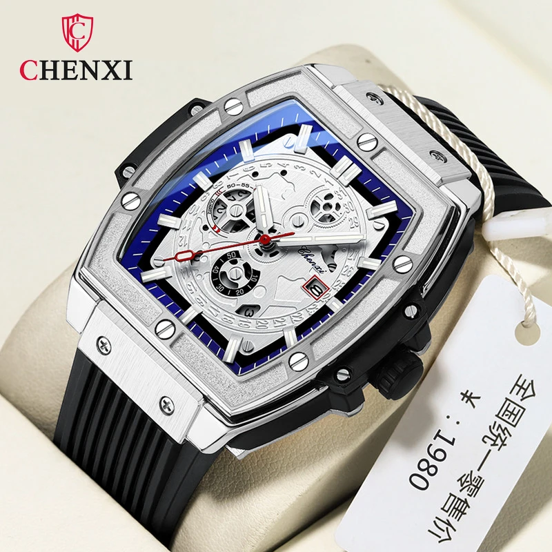 

CHENXI 8251 New Watches For Men Top Luxury Brand Quartz Watch Sport Waterproof Wristwatches Chronograph Date Relogio Masculino