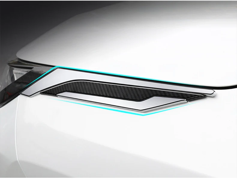 Für Toyota RAV4 XA50 2019 2020 2021 2022 2023 2024 2025 Hybrid Auto Blatt Bord Dekoration Auf Shark Gills Seite trim Streifen Aufkleber – Detail 9