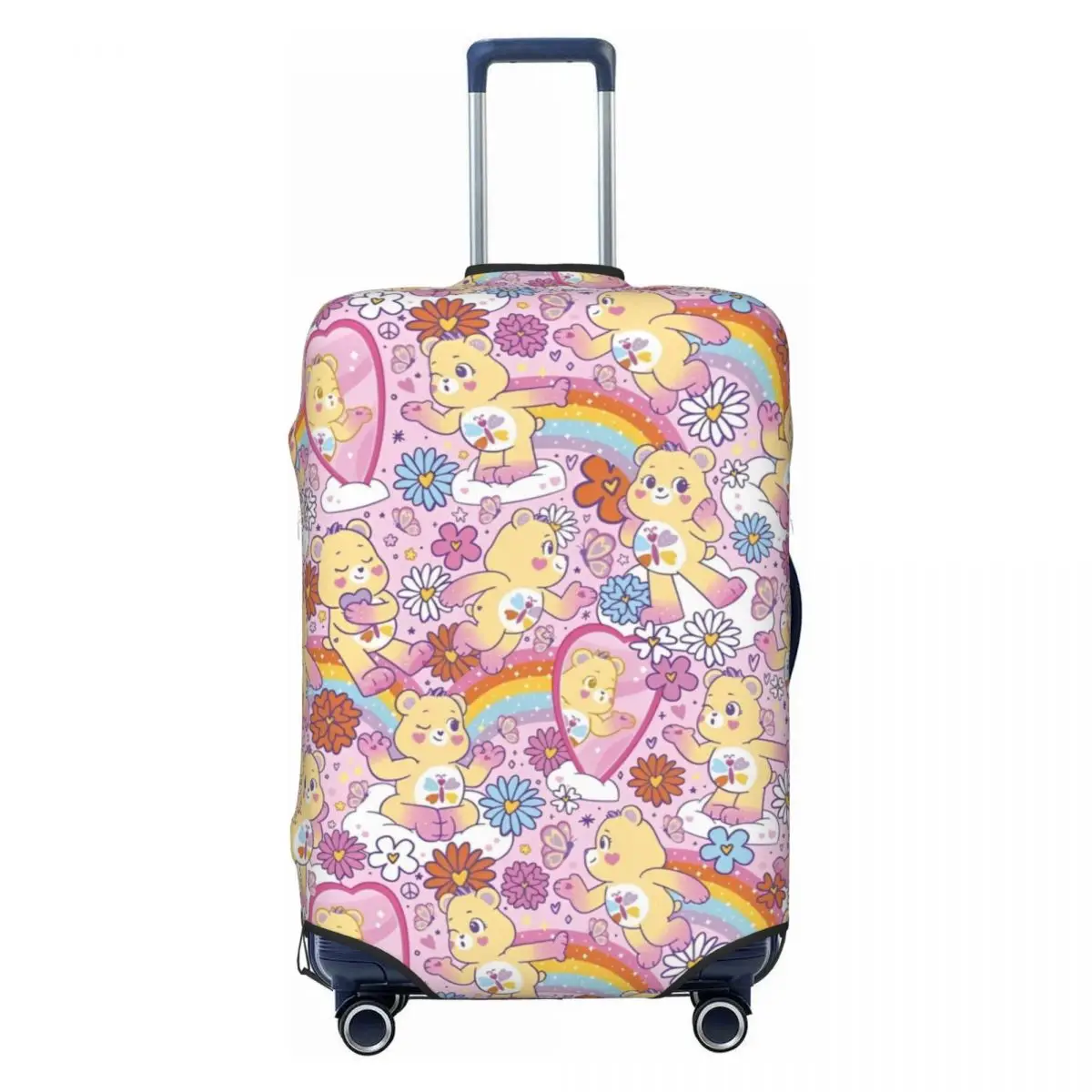 Cartoon Care Bears Suitcase Cover Cruise Trip Holiday Useful Luggage Supplies Protection