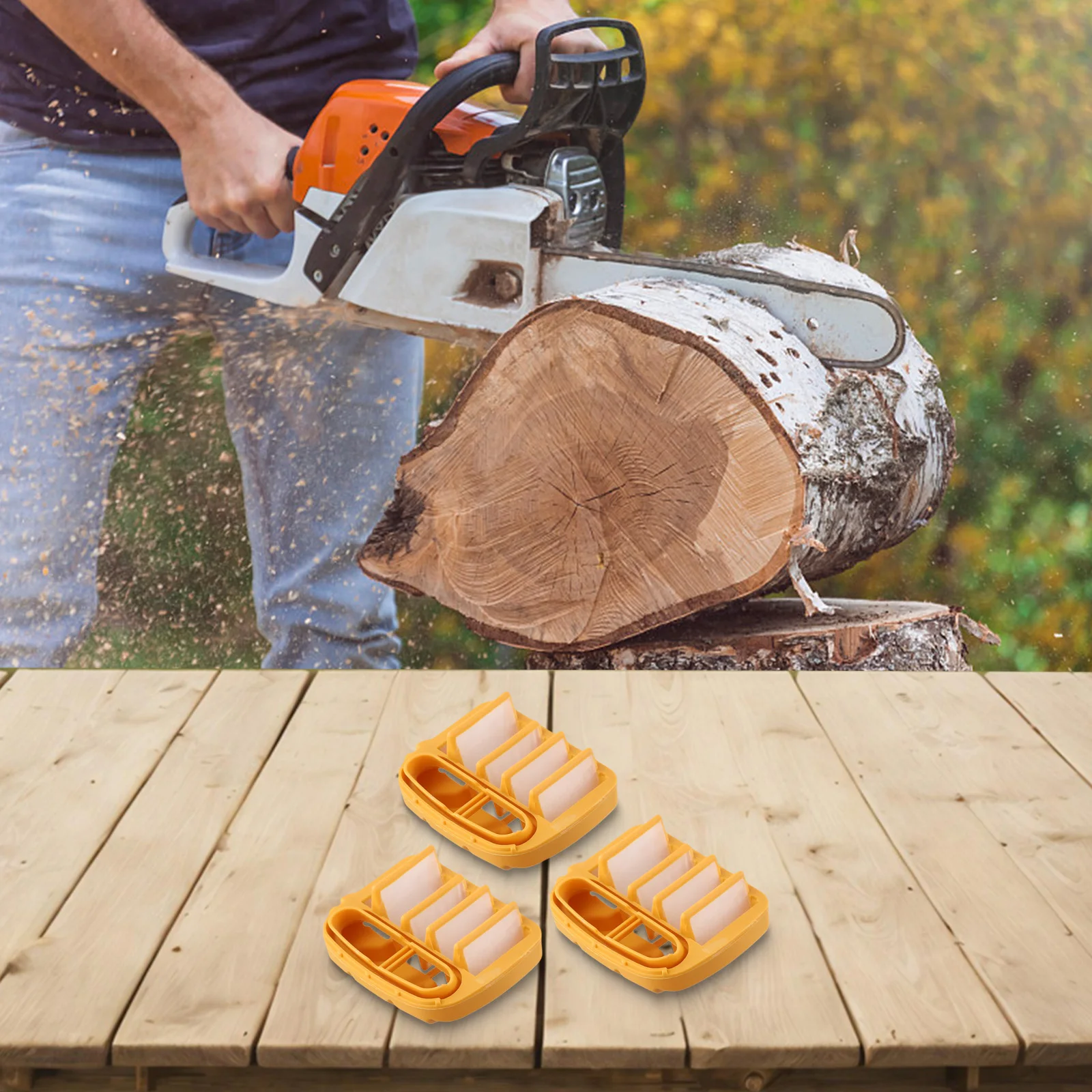 A Convenient Solution Package Contains Three Plastic Filters Designed to Fit Multiple Chain Saw Model Series 543 544