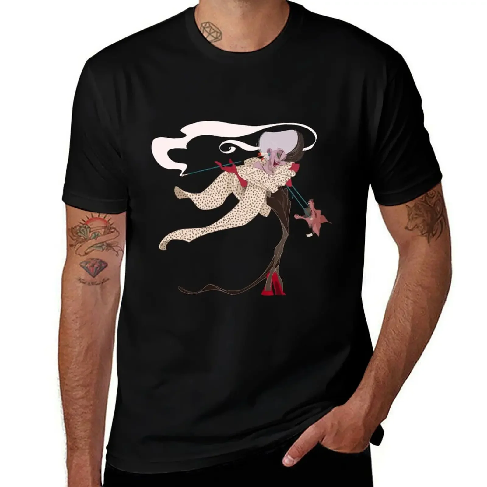 

Cruella DeVil T-Shirt anime tshirt summer clothes men clothes