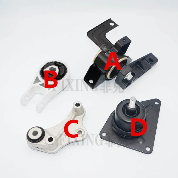 High quality (4 models) 1pcs Engine Mounting Bracket cushion rubber part for Chinese X1 M1 1.3L 473 engine Auto car motor parts