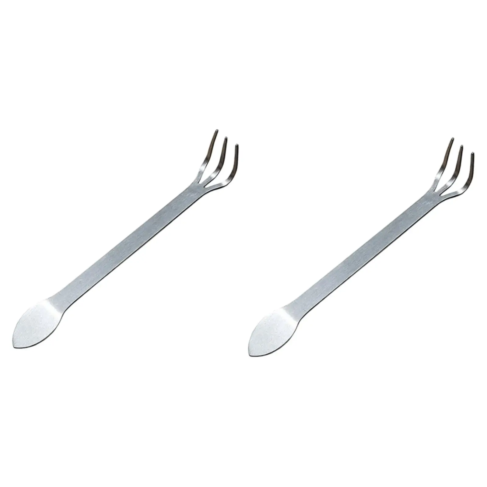 Portable Stainless Steel Bonsai Rake 22cm Hand Rake for Weeds Manual Weeding Garden Tool for Planters