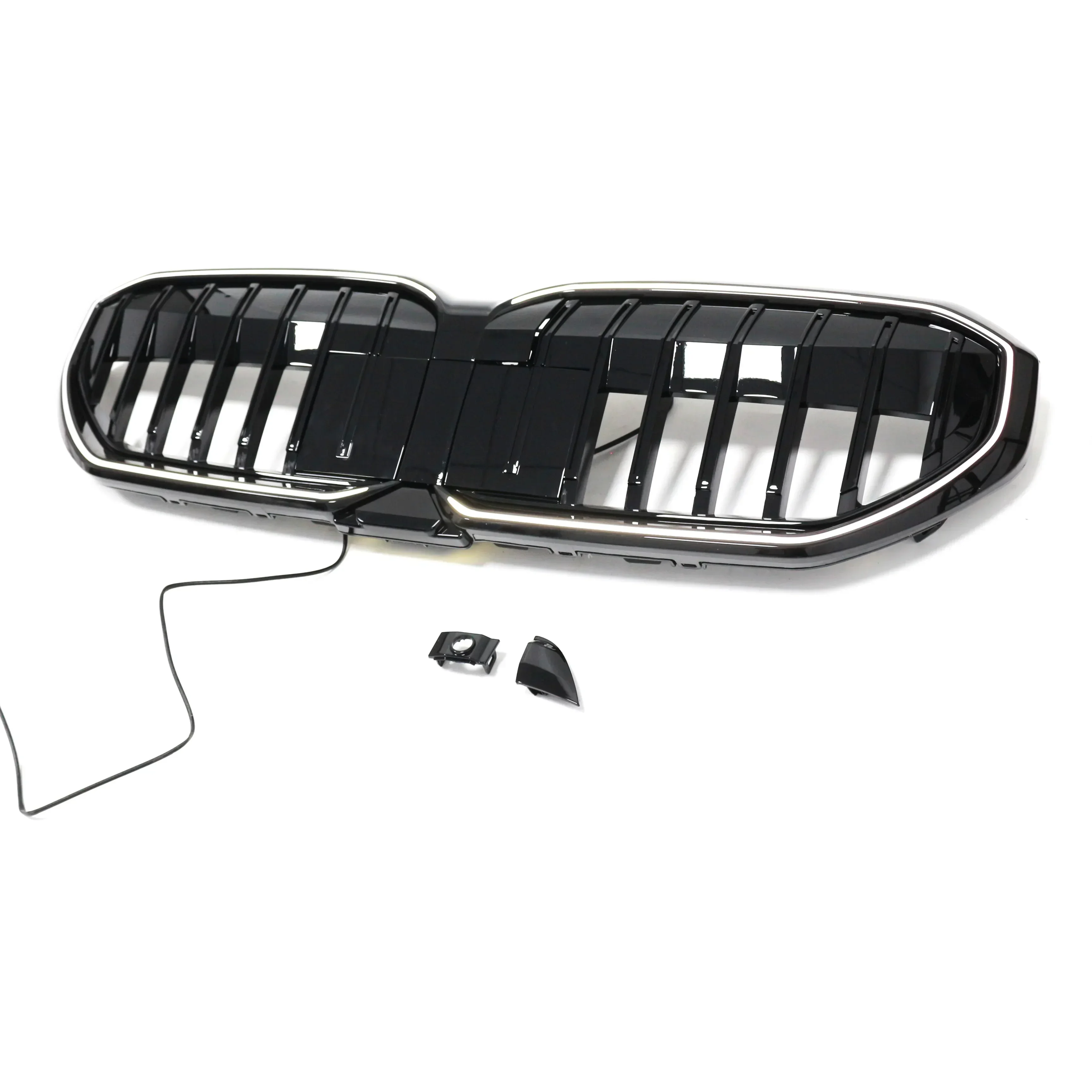 

Popular Hot sell Car Grills ABS Gloss Black Single Slat Auto Front Grille Single Line Upgrade Grille for BMW 5 Series G60