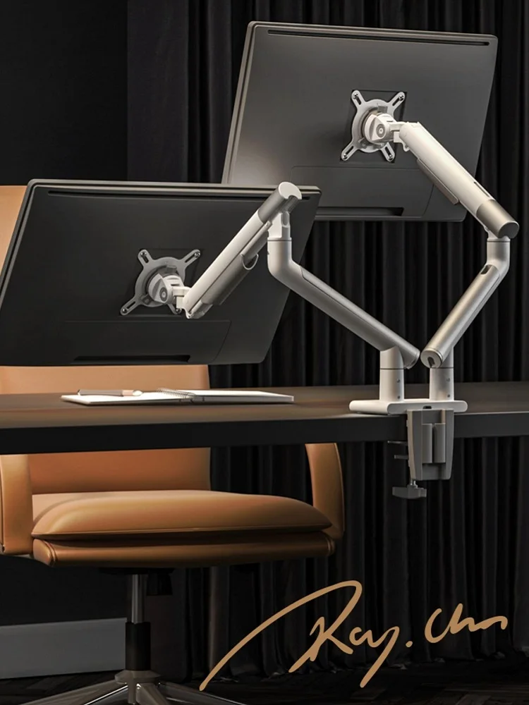 Designer model, computer monitor bracket arm, desktop display screen mechanical cantilever, clamping without punching