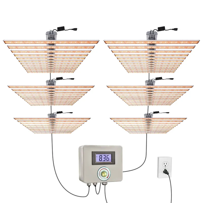 

ETL DLC Dimmable Led Grow Lights Master Controller Dimmer Daisy Chain Commercial Growing Plant Lamp