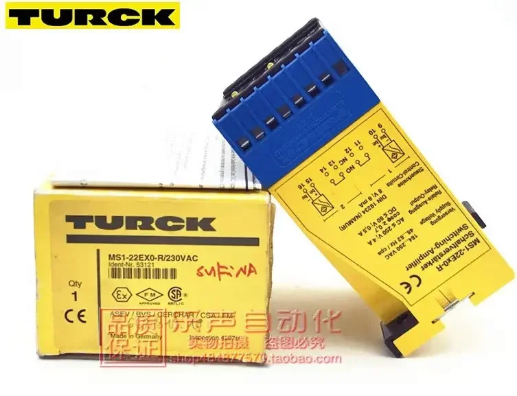 2026.4 MS1-22Ex0-R/230V Turck/TURCK Safety Relay Safety Barrier Genuine New From Stock