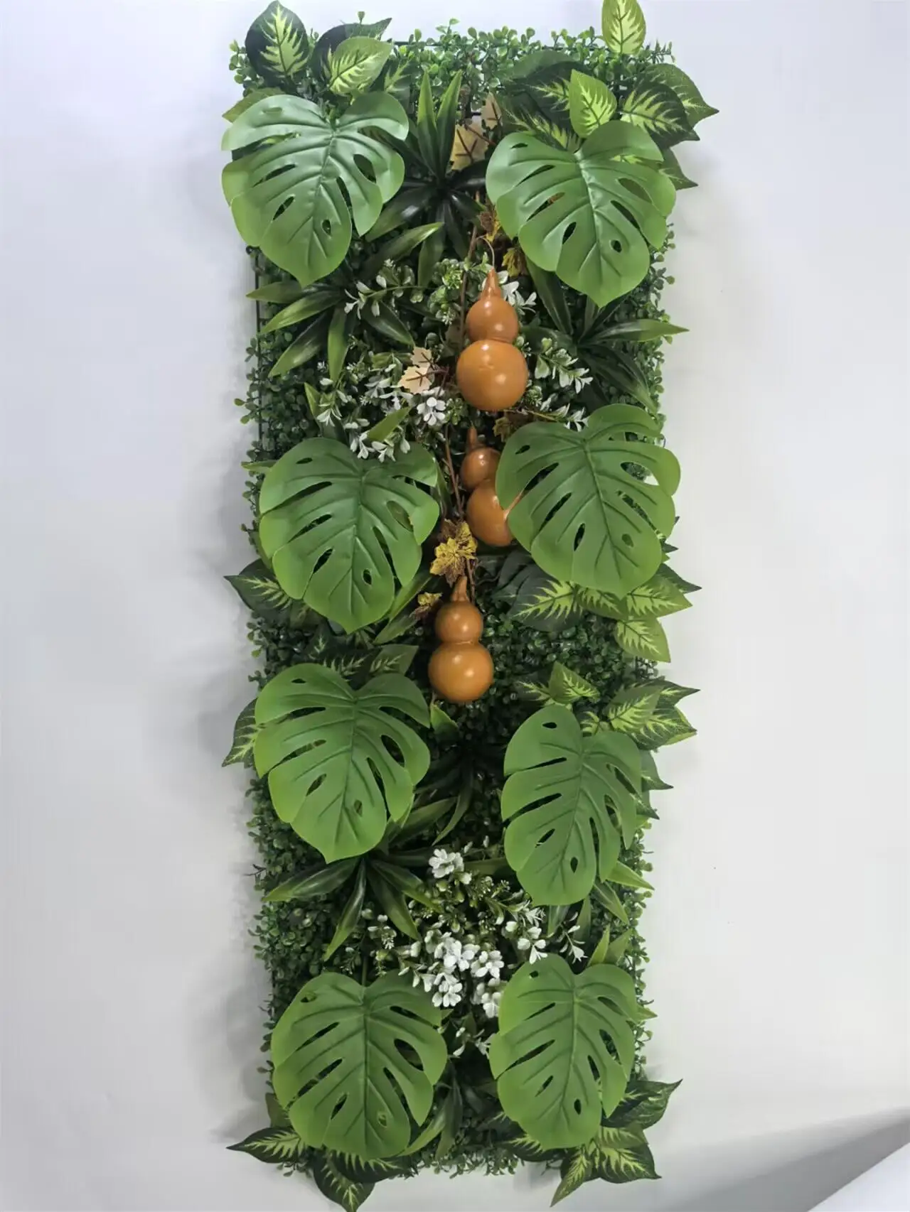 Panel de Césped Artificial de 40*120CM, Césped Verde, Planta de Ratán, Zanahoria, Panel de Césped para Pared