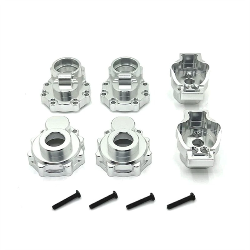 ABOU-RC Car Upgrade Rear Axle Cup Kit For TRAXXAS 1/10 TRX4 HUANGBO 1/10 R1001 R1002 R1003 RC Car Upgrade Parts Silver