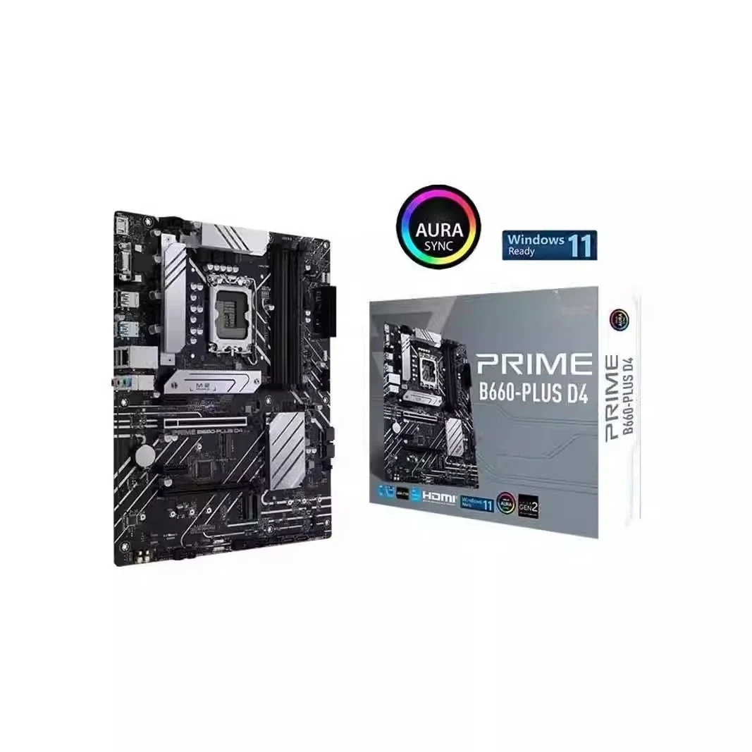 For ASUS large board PRIME B660-PLUS D4 supports 1700-pin I7 processor