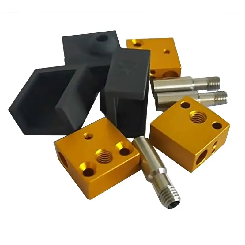 

T69C! 3 Set Heater Block with Stainless Steel Throat Silicone Case for Creality Ender 3, Ender 3 Pro CR-10/10S 3D Printers