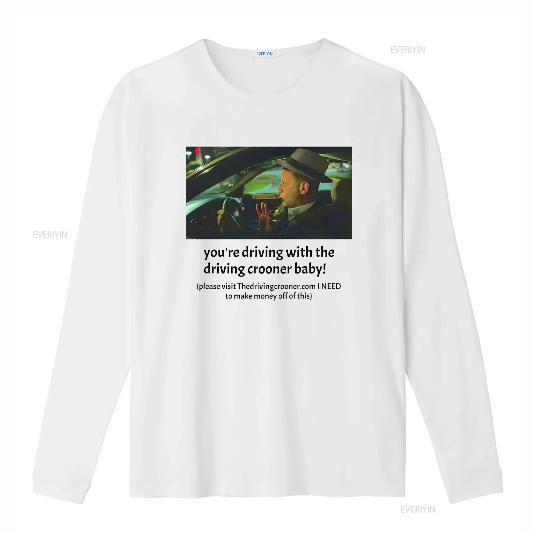 Vintage Funny Meme Driving Man With Fedora Hat Print Casual Streetwear T Shirt vintage Washed Stylish Comfortable Unisex