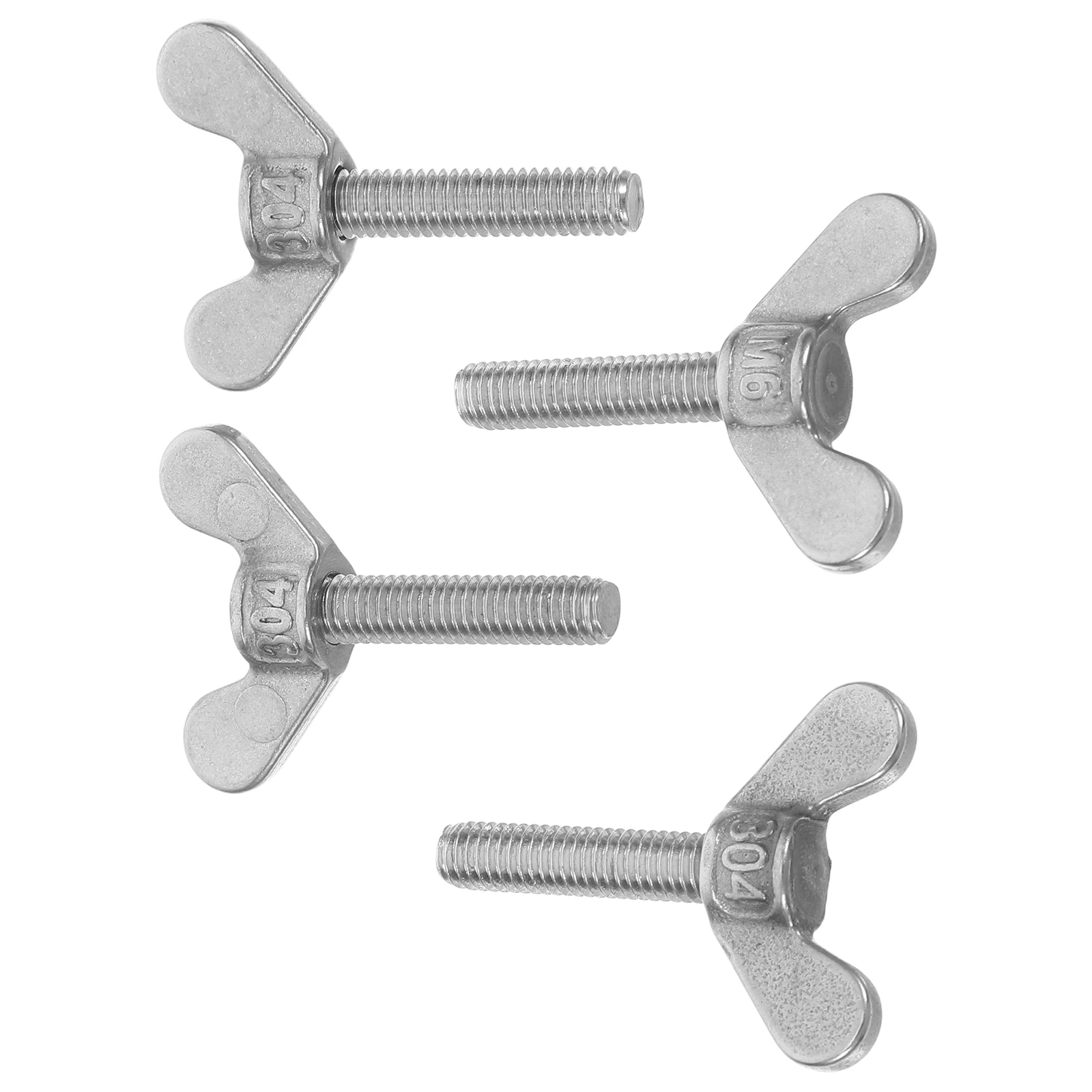 

4Pcs Stainless Steel Butterfly Bolts Flagpole Base Accessories No Tools Needed Secure Fixing Nuts for Mechanical Equipment