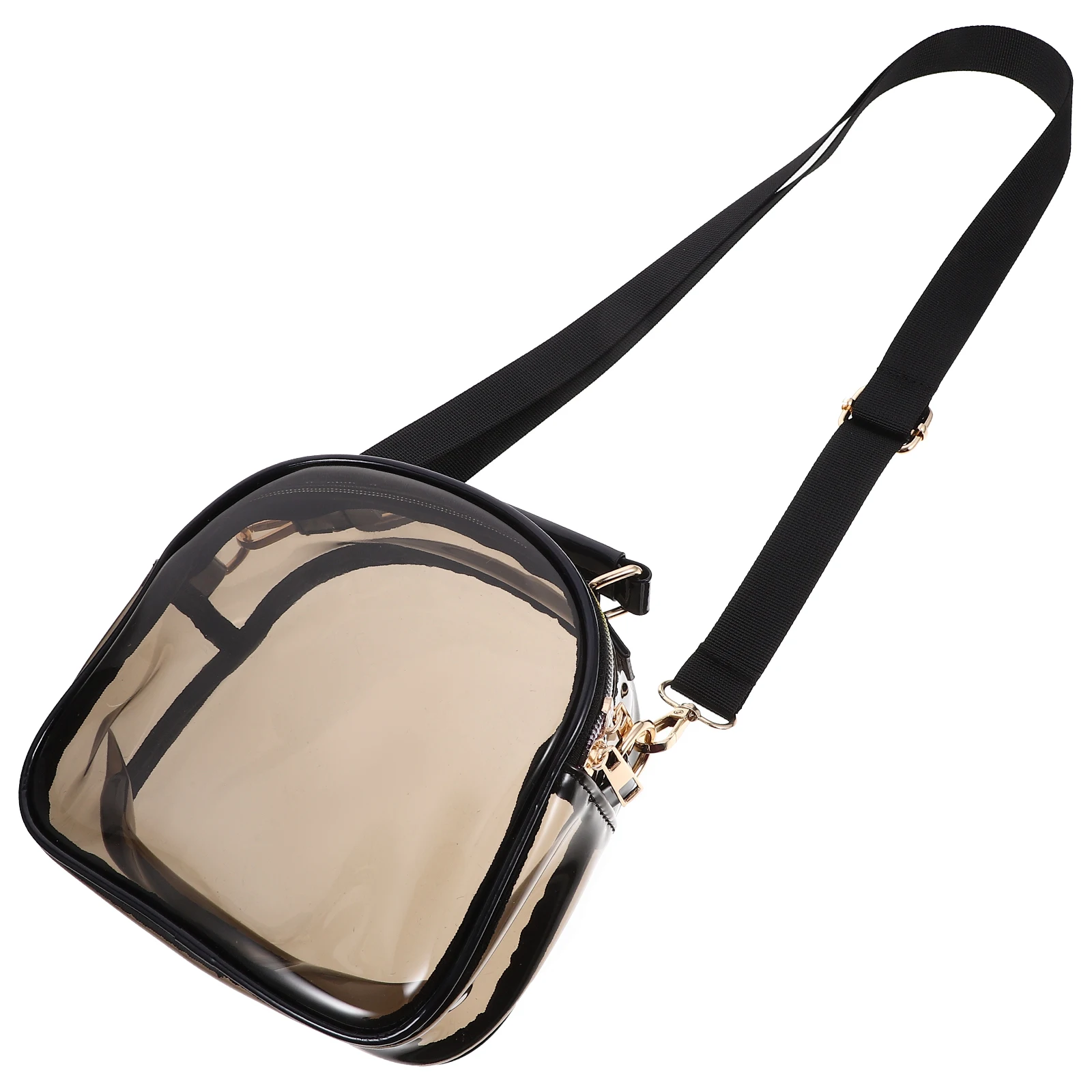 

PVC Single Shoulder Bag Transparent Clear Crossbody Purse Large Capacity Women Messenger Storage Solution Kitchen Bar