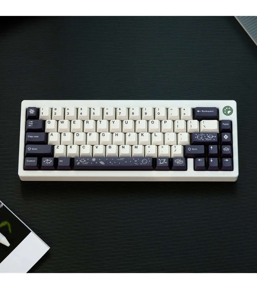 

Keycap Sublimation Mechanical Keyboard Suitable for Customization Galaxy White Keycap 129 Keys PBT Original Height