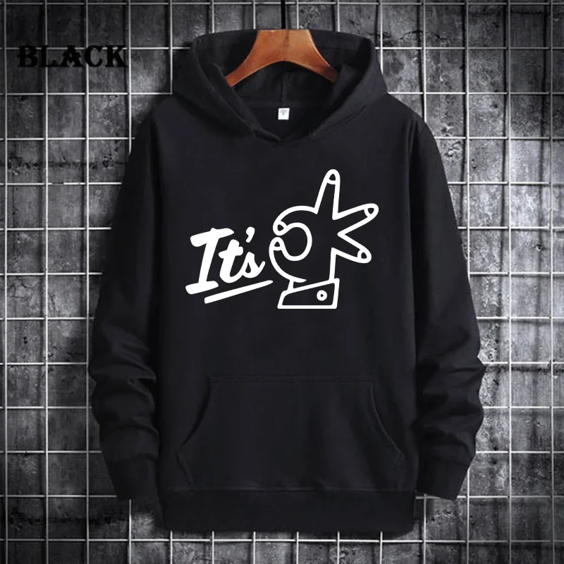 المرأة لفتة اليد موافق طباعة هوديي عادية طويلة الأكمام البلوز ملابس رياضية الخريف والشتاء مقنعين البلوز الملابس