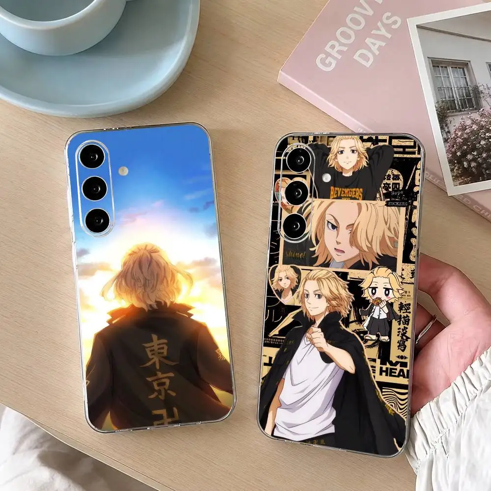 Tokyo Revengers Mikey gift Phone Case For SamsungA10,12,20,21S,30,31,40,50,51,52,70,71 Transparent Cover