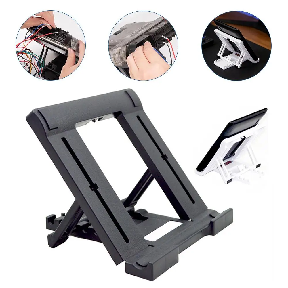 Tablet Holder Foldable Stand Universal Bracket Mini Support Black for Children Horizontal Vertical Durable Charging Gaming Video