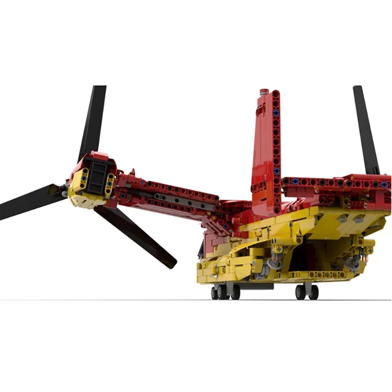 Military Series YcMoc Building Blocks Special Ops Helicopter V-22 Osprey Model Technology Bricks DIY Airplane Toys For Kid Child