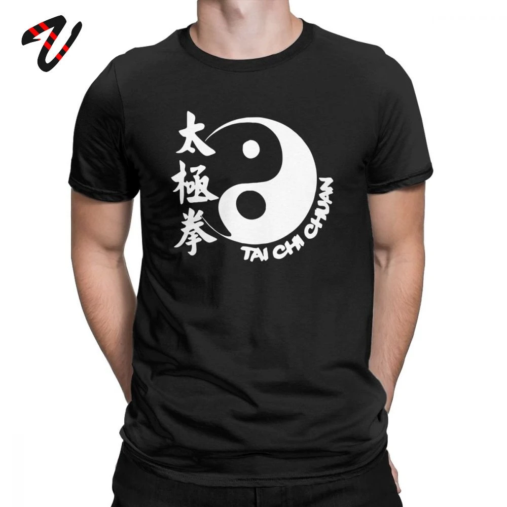 Tai Chi Chuan T Shirt Men\'s Pure Cotton Chinese Style T-Shirts Crew Neck Tees Short Sleeve Clothing Swag Oversize Streetwear