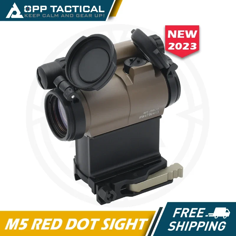 

OPP Tactical Red Dot Sight M5 for Hunting Airsoft with LRP and LEAP01 Mounts Full Markings