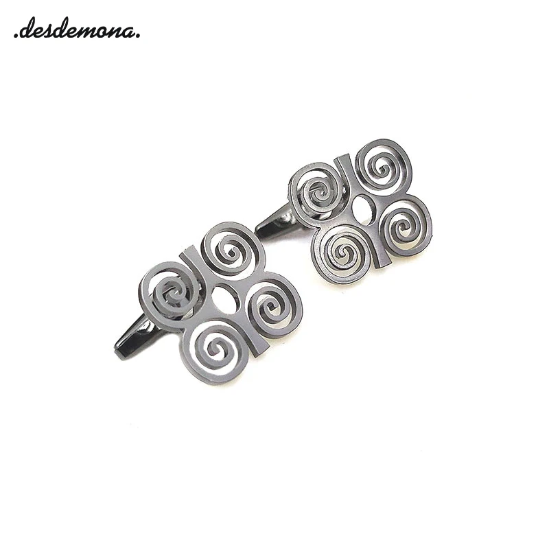 Personalise African Symbol Cufflinks for Men Gold Color & Stainless Steel Material Adinkra Gye Nyame Ethnic Jewelry Gifts