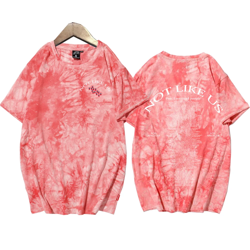 Camisetas Tie Dye de Kendrick Lamar para mujer, ropa Harajuku, camisetas para mujer